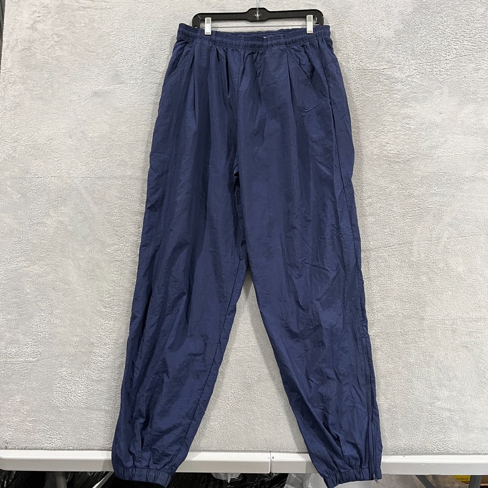 Vintage 90s Nike Nylon Track Pants Mens XL Windbreaker Jogger Swoosh Y2K